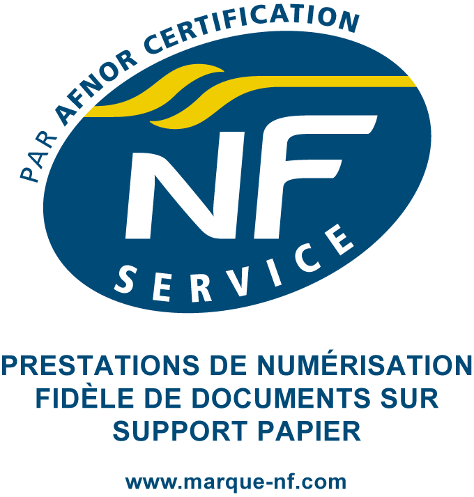 NFS Prestations numérisation fidèle documents support papier