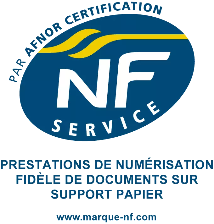 NFS Prestations numérisation fidèle documents support papier