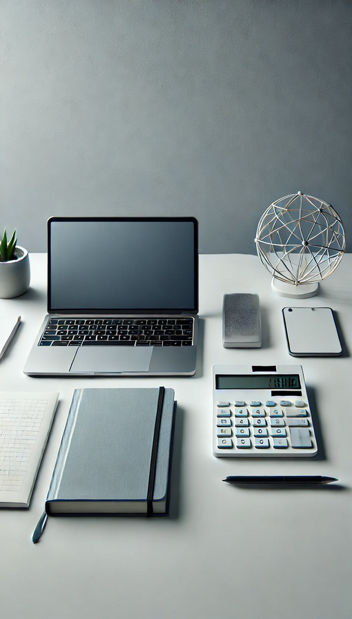 bureau avec outils banquiers